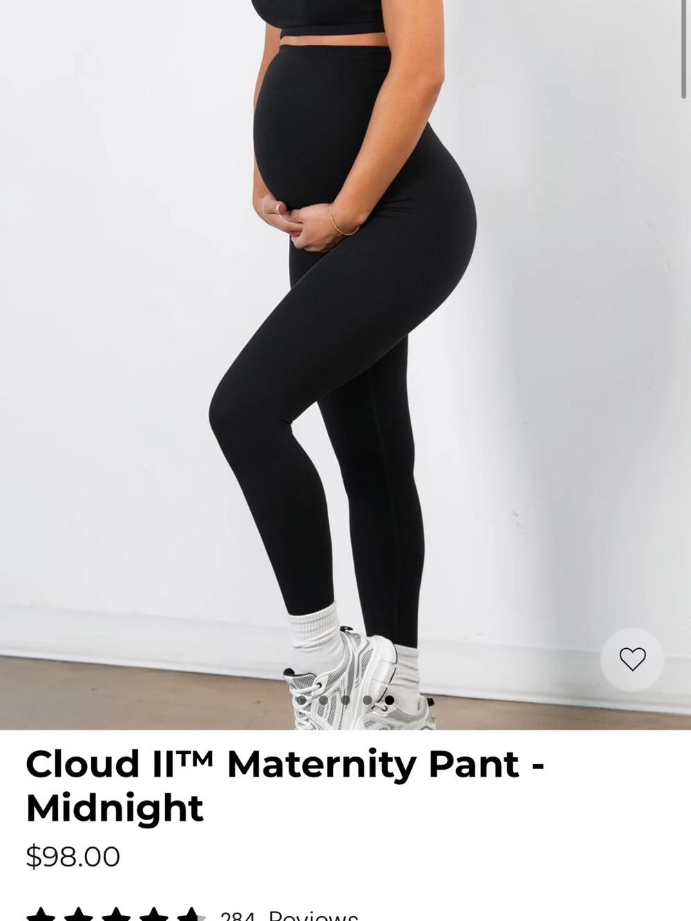 Cloud II™ Maternity Leggings - Midnight Black